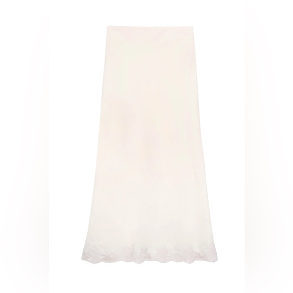 Rixo Crystal Linen Midi Skirt - Picture 3 of 3